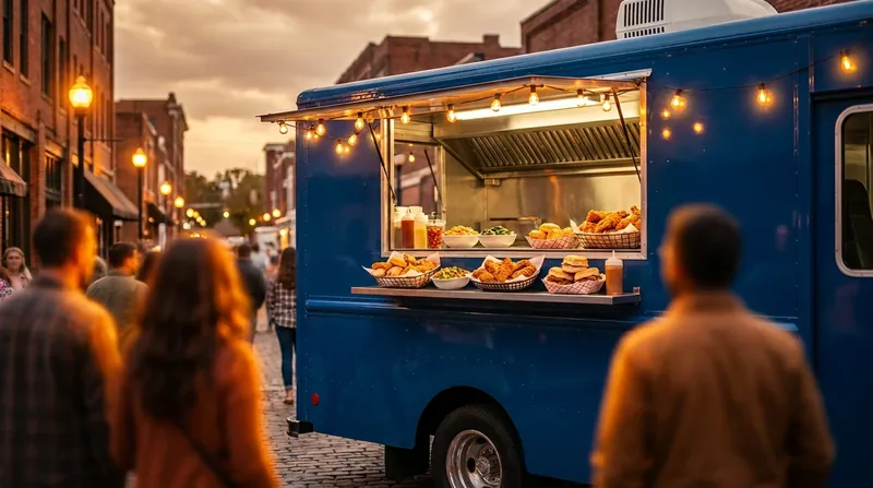 Customers lining up at a food truck window, Anchorage Food Truck Permit
